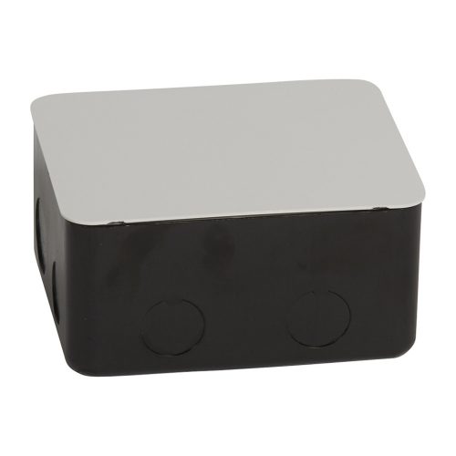 Cutie de montaj, pentru bloc de prize retractabil - 4 module - metal
