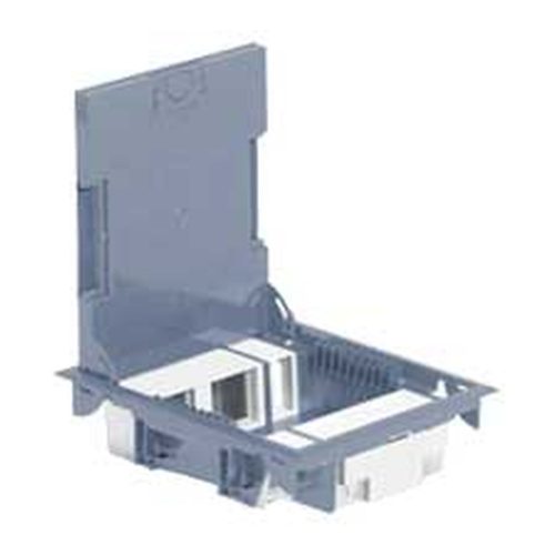 Cutie de podea cu adâncime de 65 mm - incompletă - Module 4x2 + 2x1 modul - sub acoperire