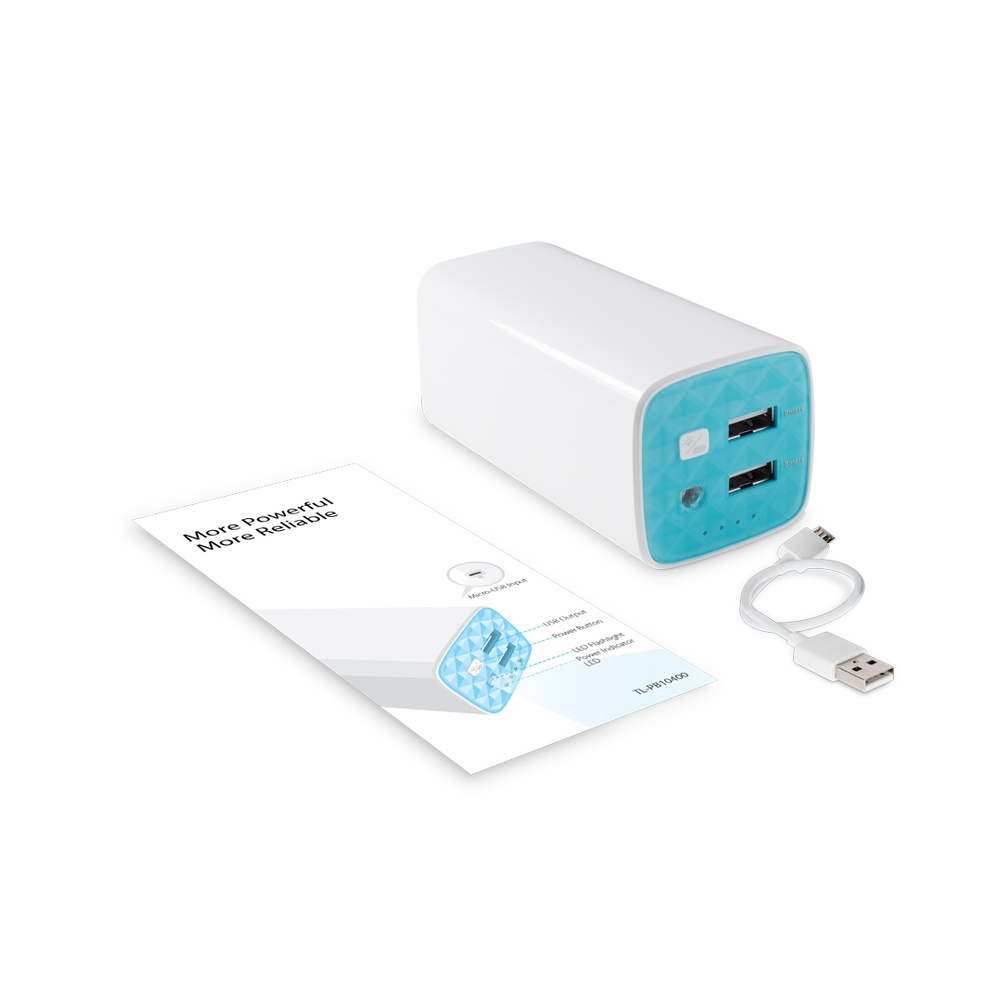 Power Bank 10400 mAh, TP-LINK, TL-PB10400