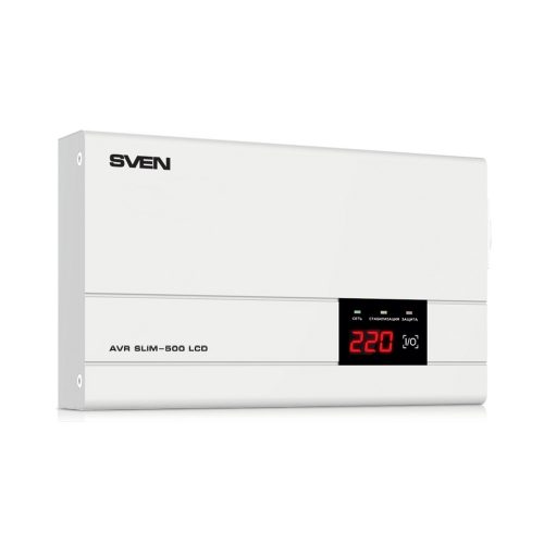 Stabilizator de tensiune SVEN AVR SLIM-500 LCD