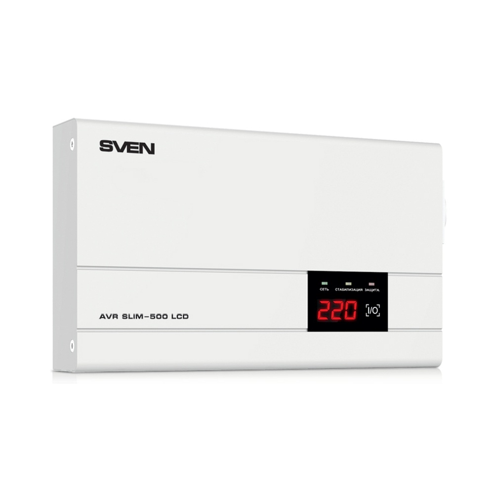 Stabilizator de tensiune SVEN AVR SLIM-500 LCD